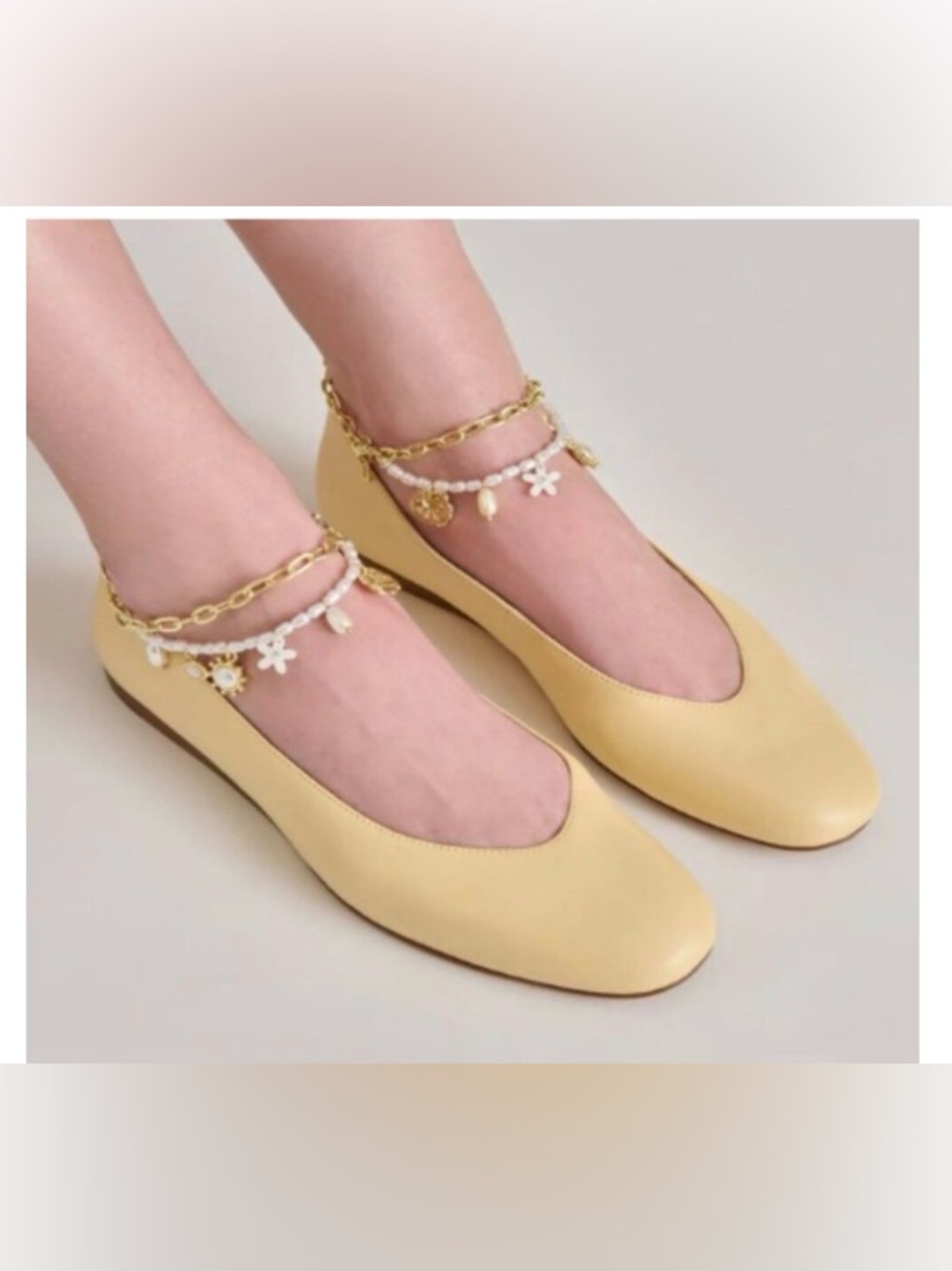 Dolce Vita Baiden Ballet Flats Warm Natural Leather Size:8 $150
